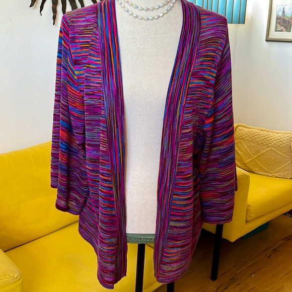 Drapey waterfall open shawl cardigan - Picture 2 of 13